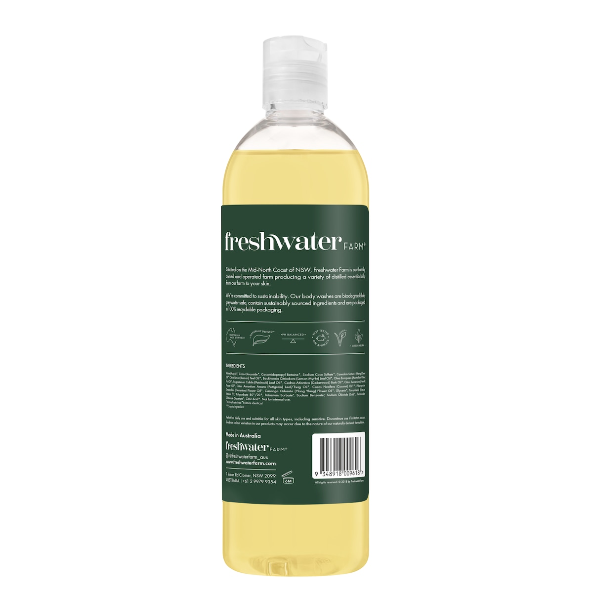 Freshwater Farm Hemp Seed Oil Body Wash 500ml