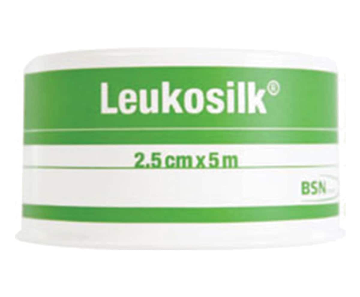 Leukosilk Hypoallergenic Silk Tape 2.5cm x 5m 1 Roll