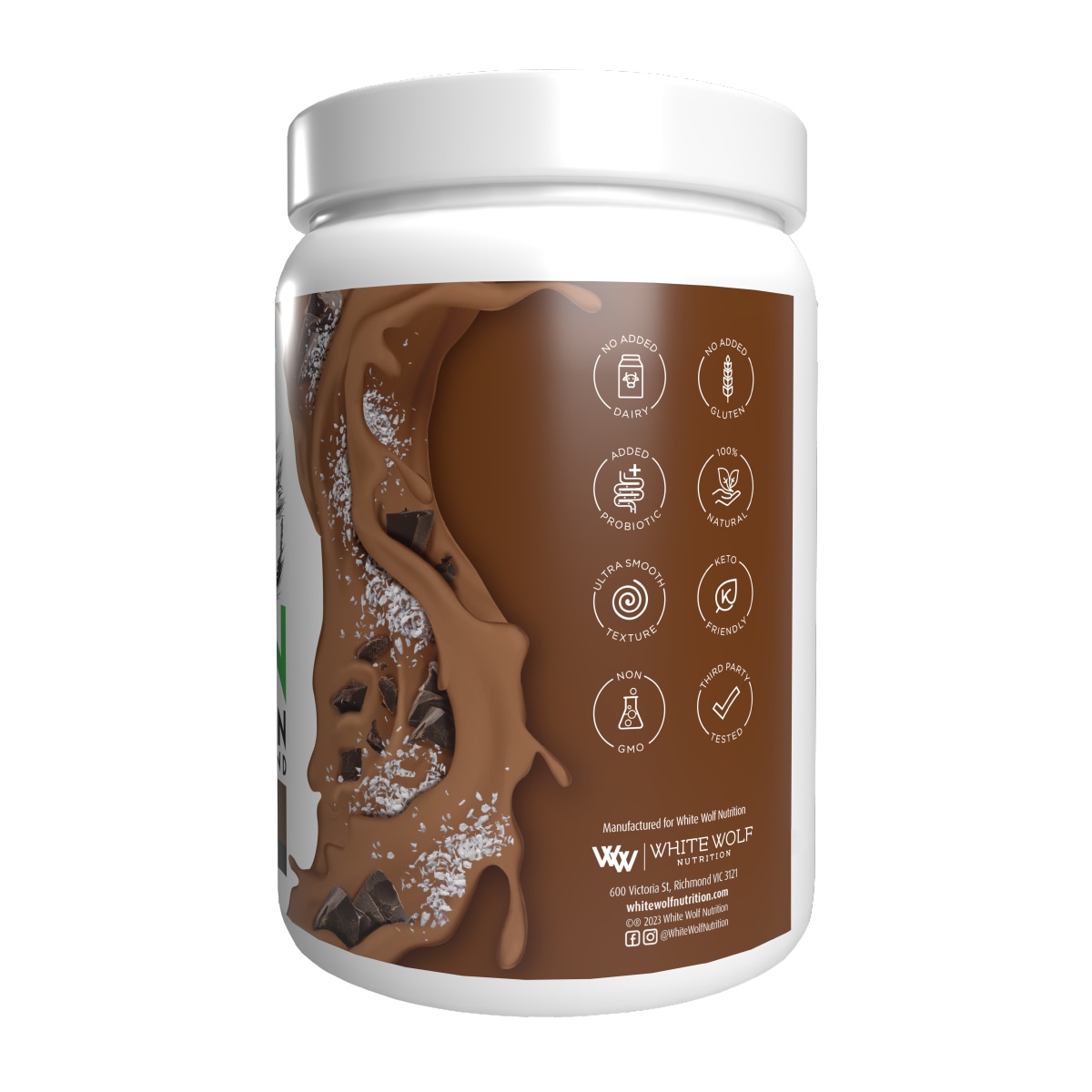 White Wolf Nutrition Vegan Natural+Lean Protein Coconut Rough 900g