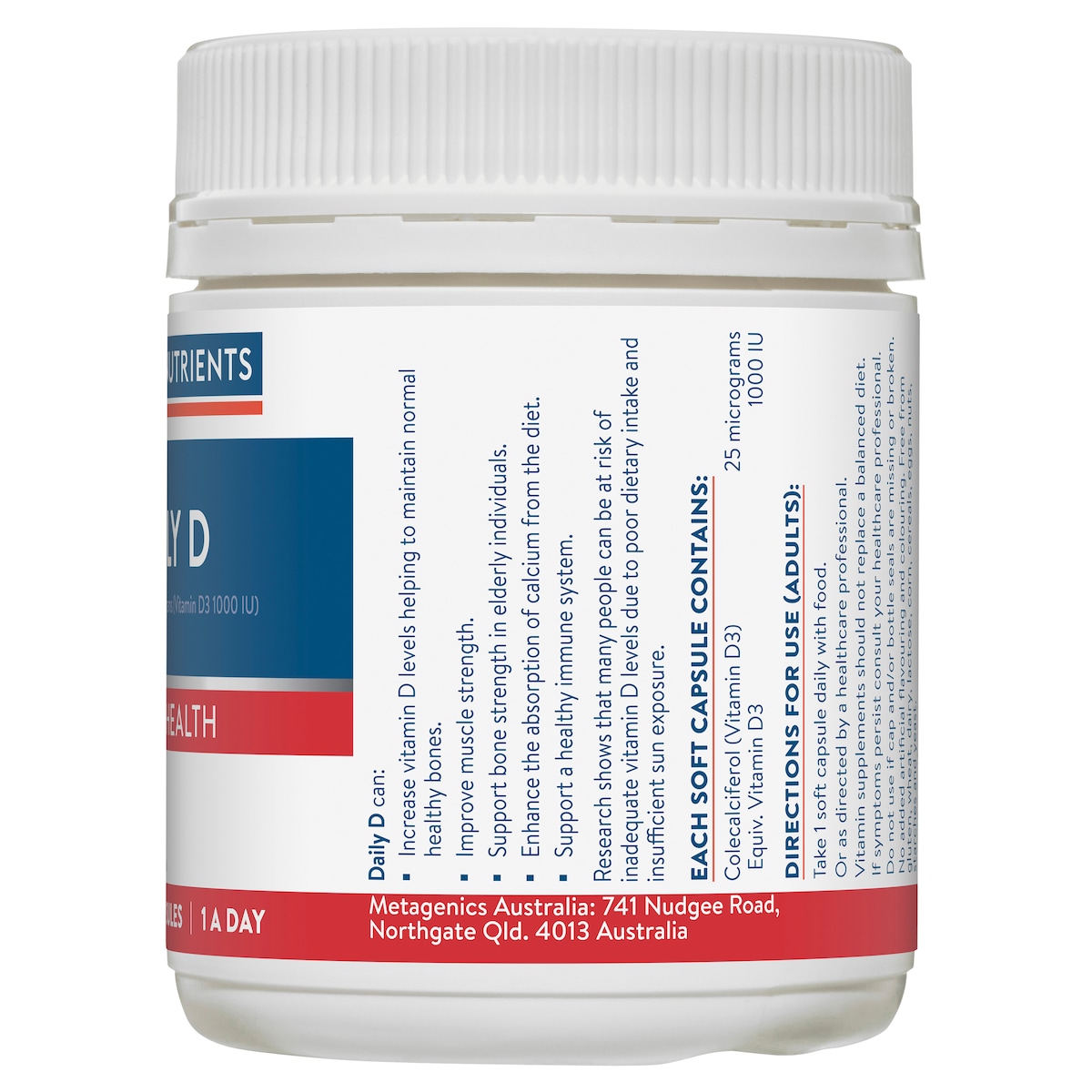 Ethical Nutrients Daily D One-a-day 270 Capsules