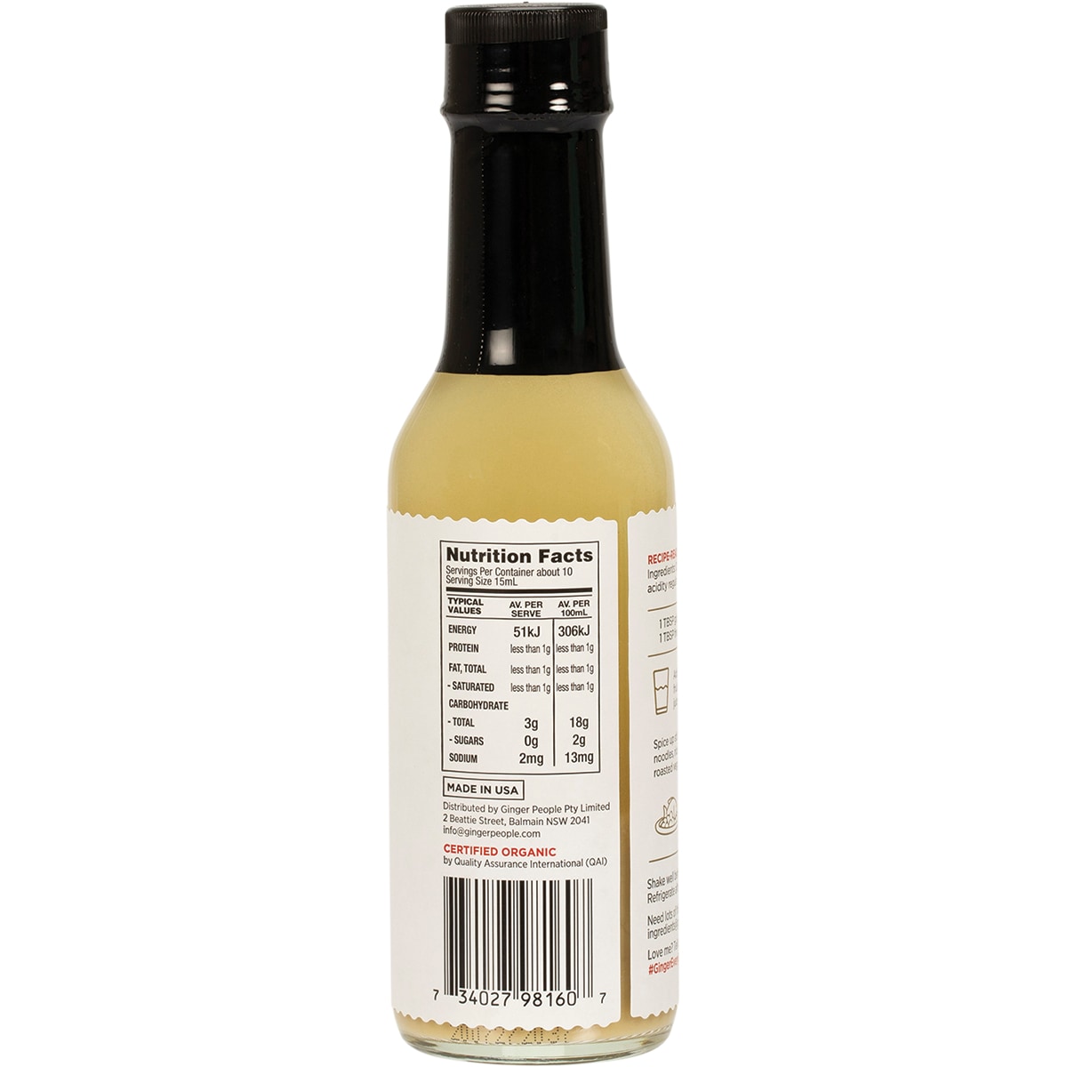 The Ginger People Organic Ginger Juice 147ml