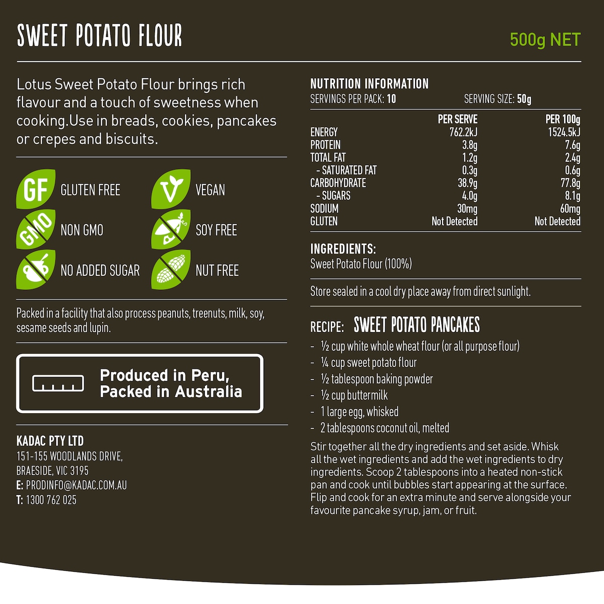 Lotus Sweet Potato Flour 500g