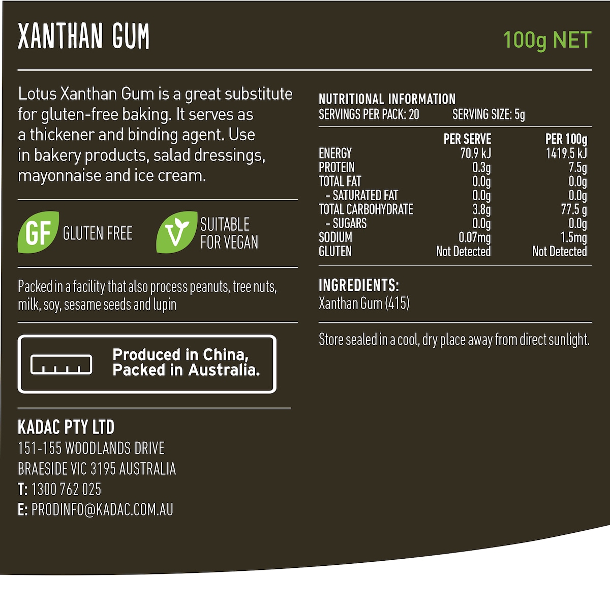 Lotus Xanthan Gum 100g