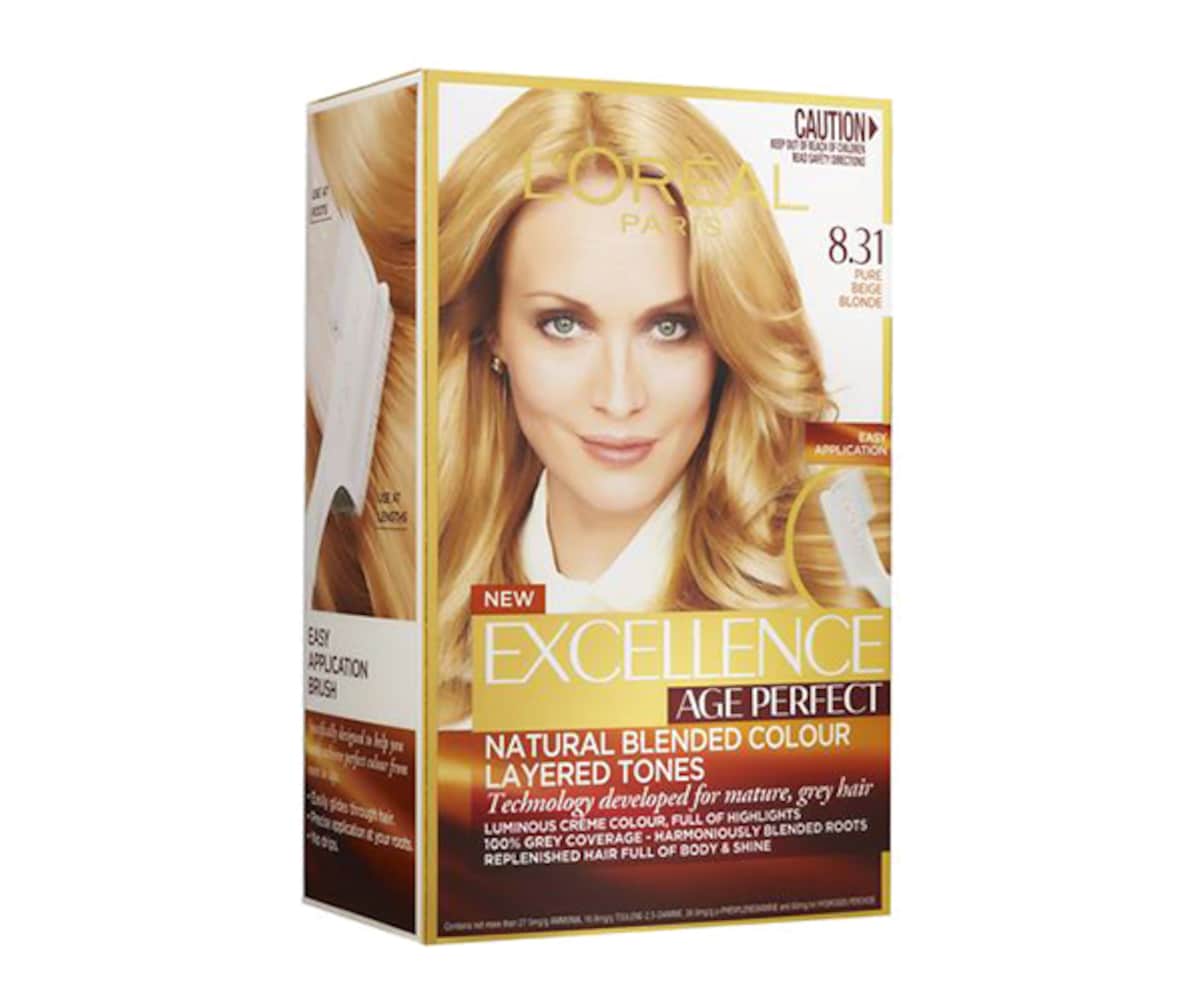 L'Oreal Excellence Age Perfect 8.31 Pure Beige Blonde Hair Colour