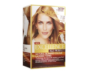 L'Oreal Excellence Age Perfect 7.32 Dark Gold Rose Blonde Hair Colour
