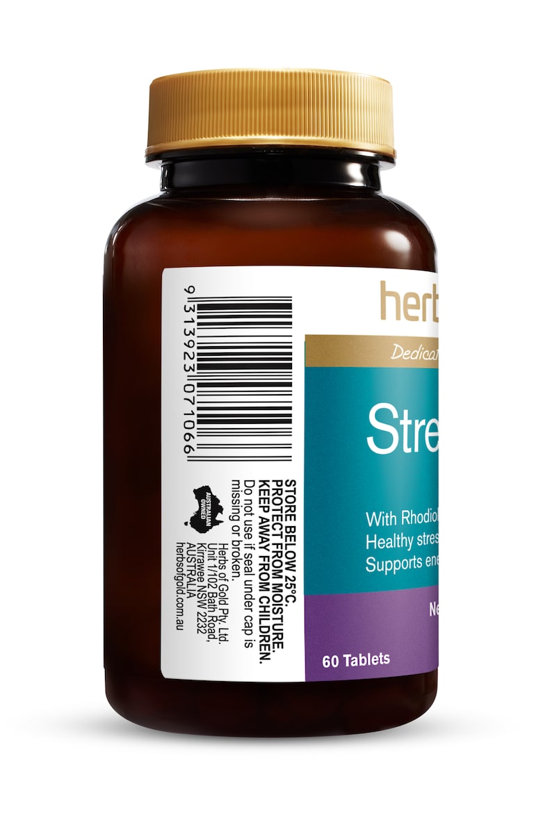 Herbs of Gold Stress Ease Adrenal Support 60 Tablets