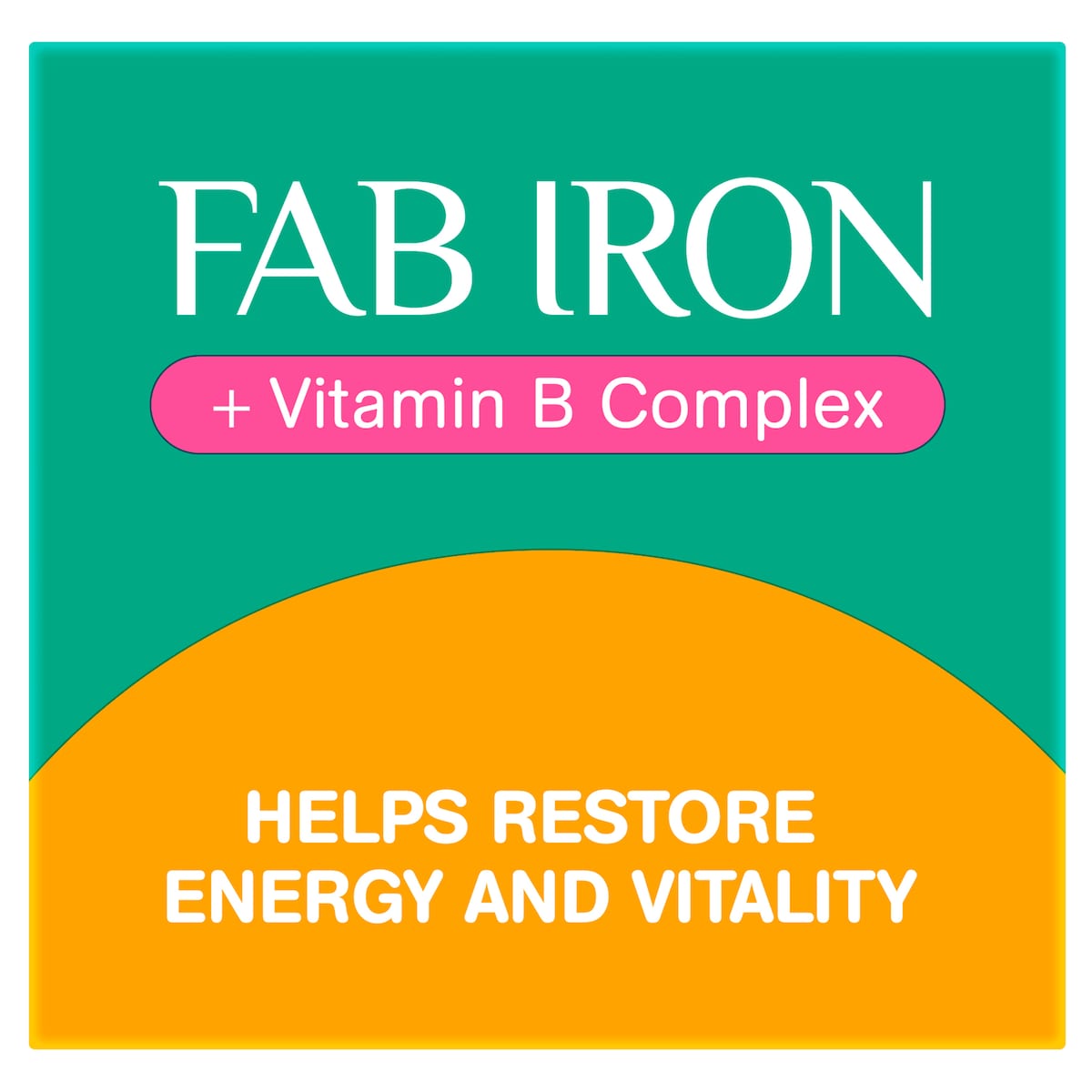 Fab Iron + Vitamin B Complex 60 Tablets