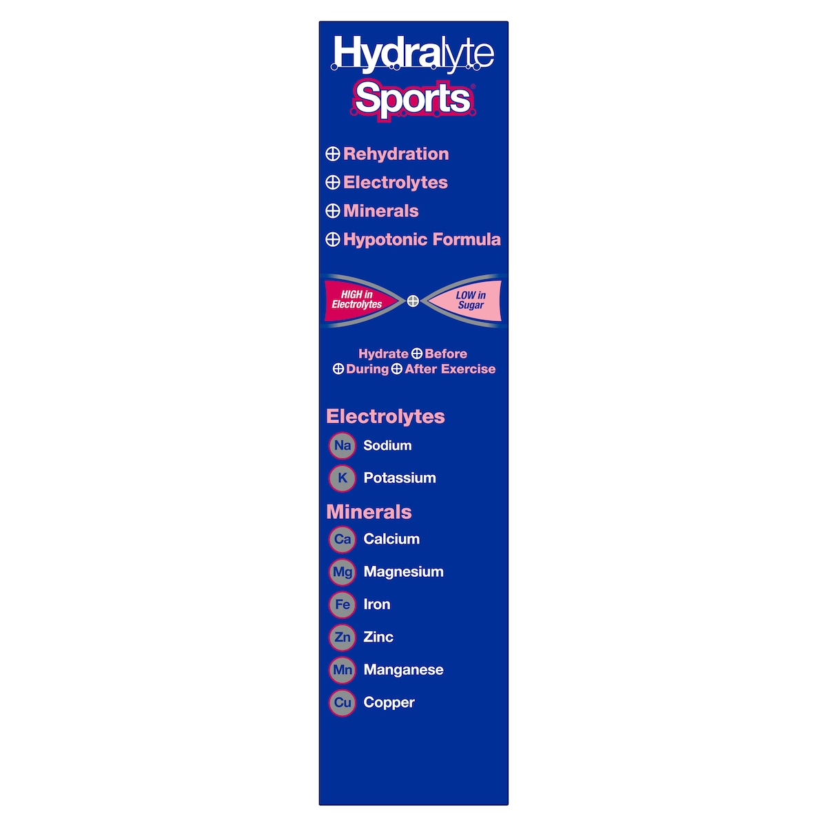 Hydralyte Sports Effervescent Electrolyte Tablets Berry 20 Pack