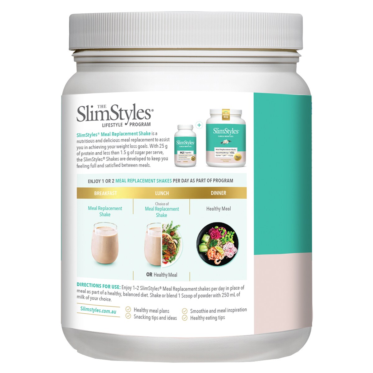 Slimstyles Meal Replacement Shake Vanilla 720g