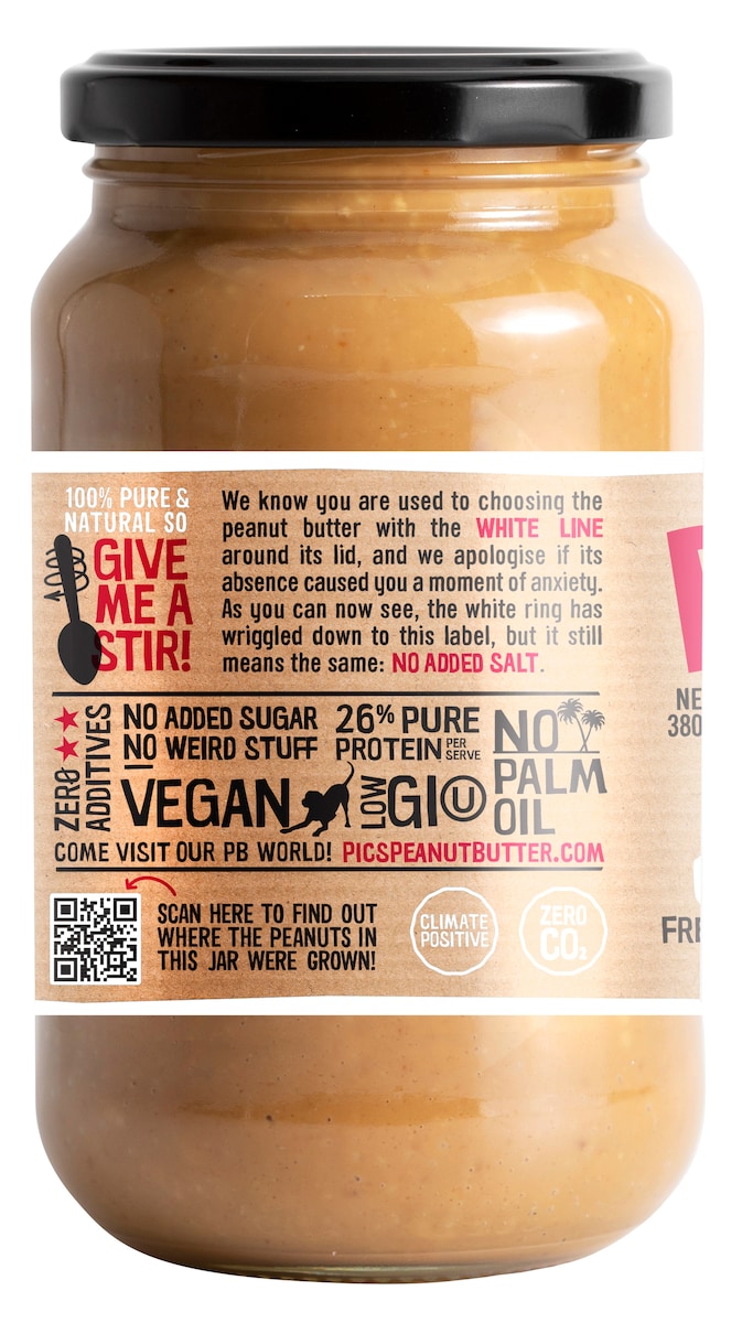 Pic's Really Good Peanut Butter Crunchy No Salt 380g