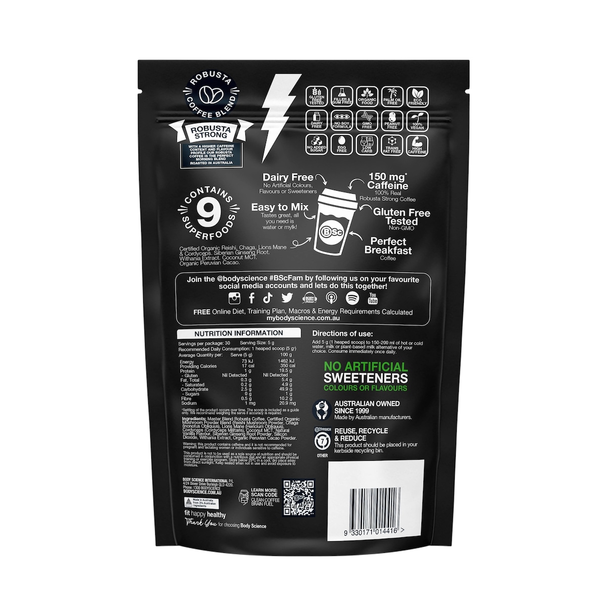 BSc Clean Coffee Brain Fuel 150g