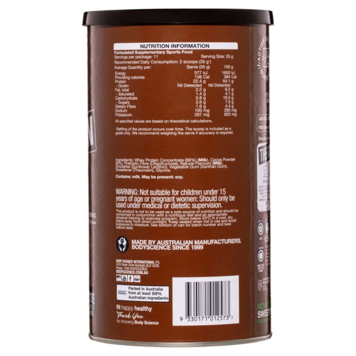 BSc Body Science Whey Protein Chocolate 400g