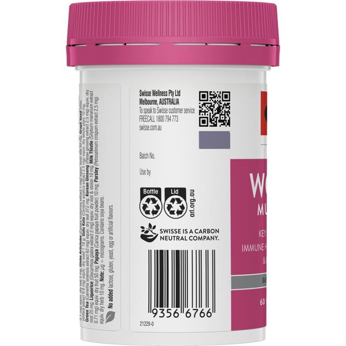 Swisse Ultivite Womens Multivitamin 60 Tablets (Improved Formula)