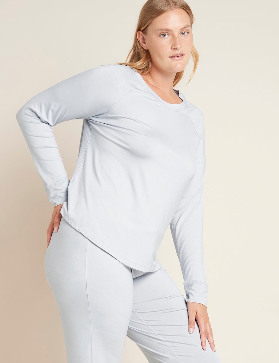 Boody Goodnight Raglan Sleep Top - Dove / L