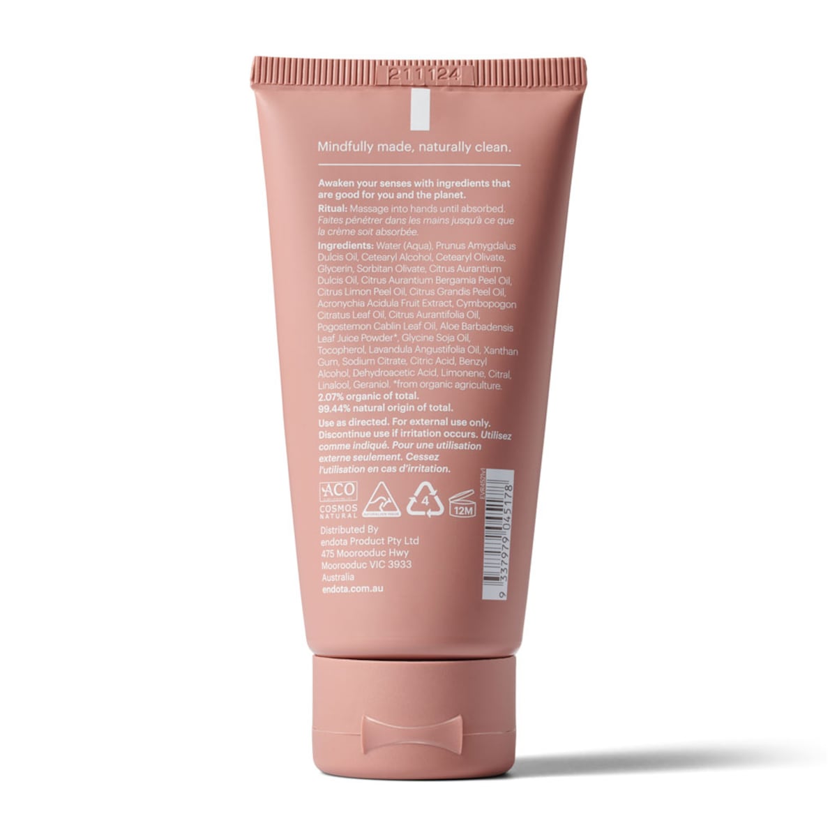 Endota Hand Cream Pink Grapefruit & Lemon Aspen 50ml