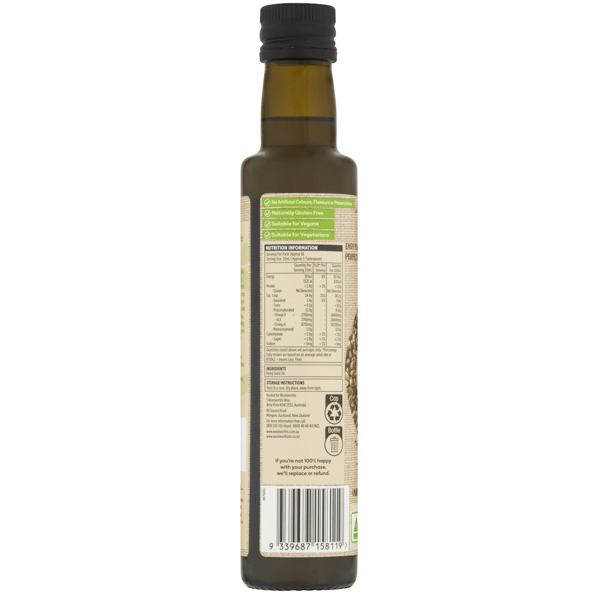 Macro Australian Hemp Seed Oil 250ml