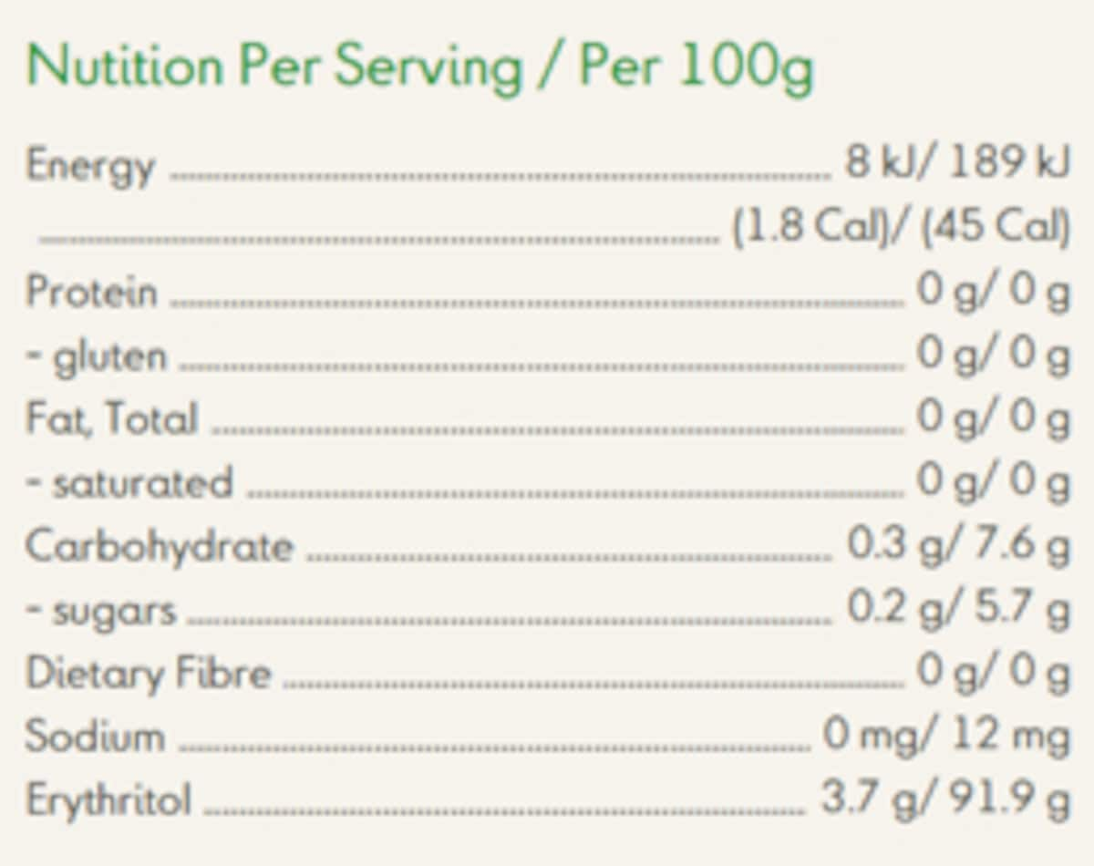 Truvia for Baking Brown Sweetener 320g