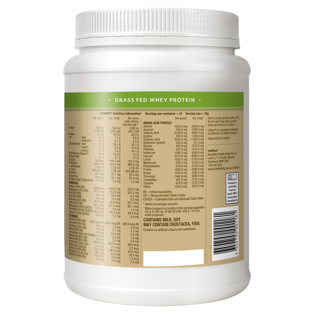 IsoWhey Complete Madagascan Vanilla 672g main image 0
