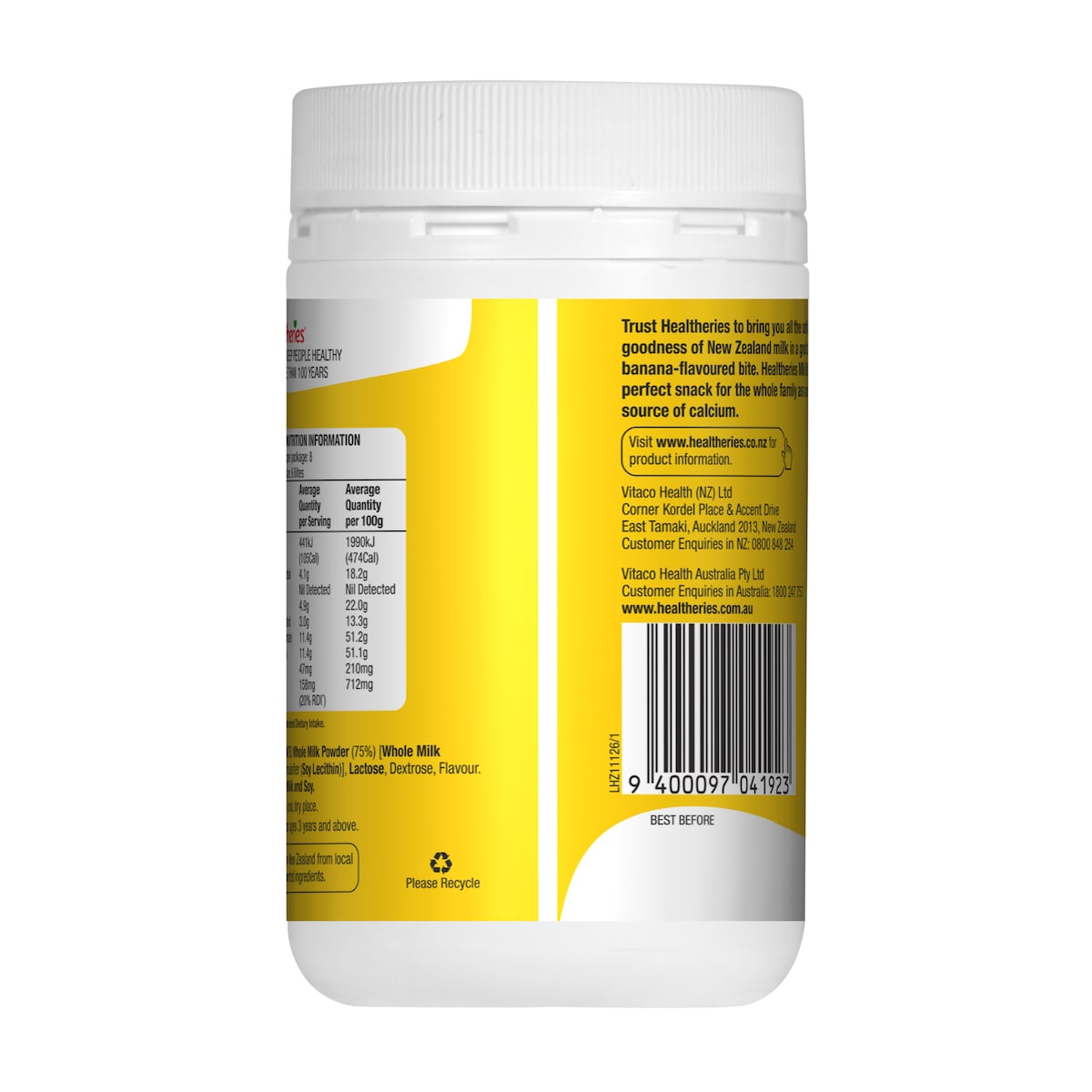 Healtheries Milk Bites Banana 185g