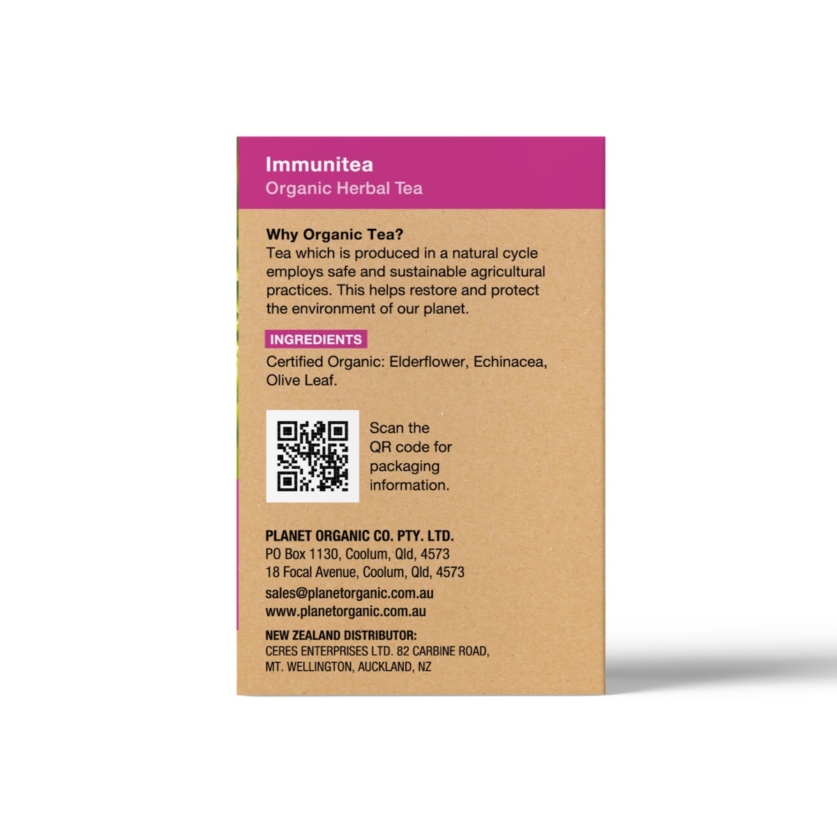 Planet Organic Immuntea 25 Tea Bags