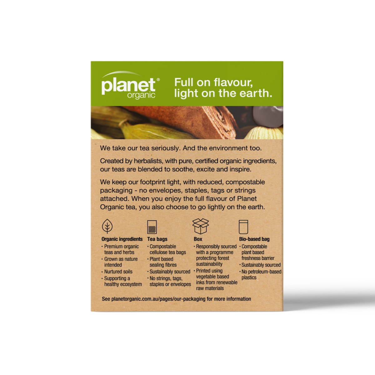 Planet Organic Chai Spice 25 Tea Bags