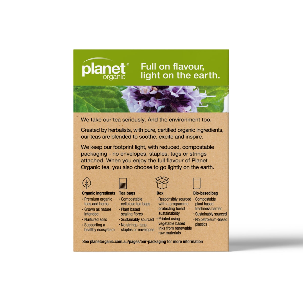 Planet Organic Digest Tea 25 Tea Bags