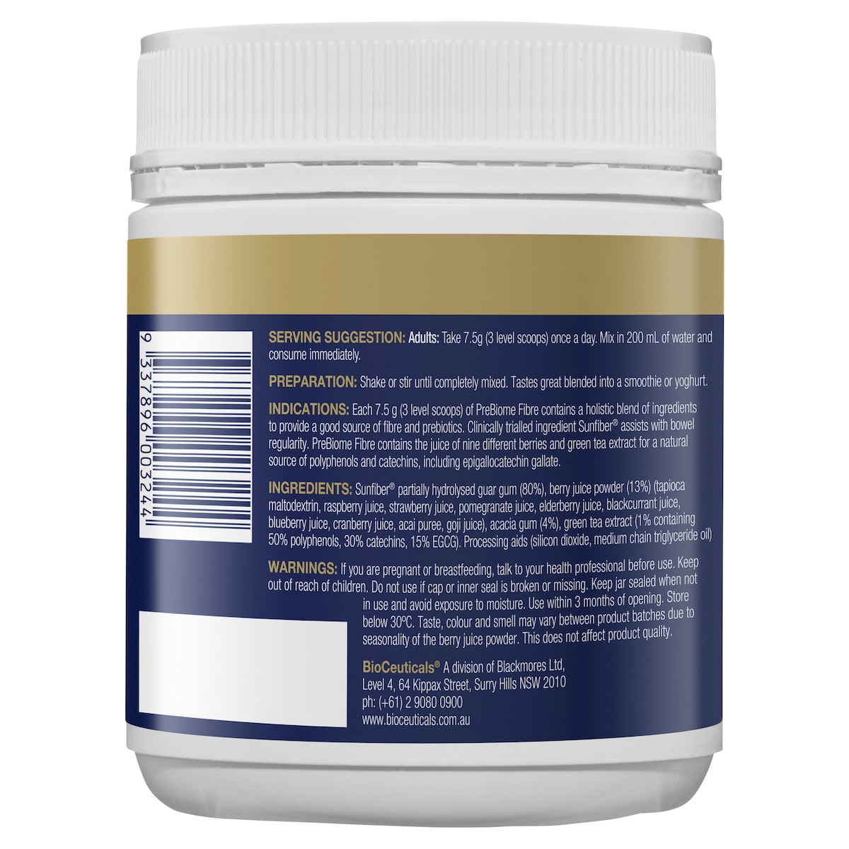 BioCeuticals PreBiome Fibre 150g