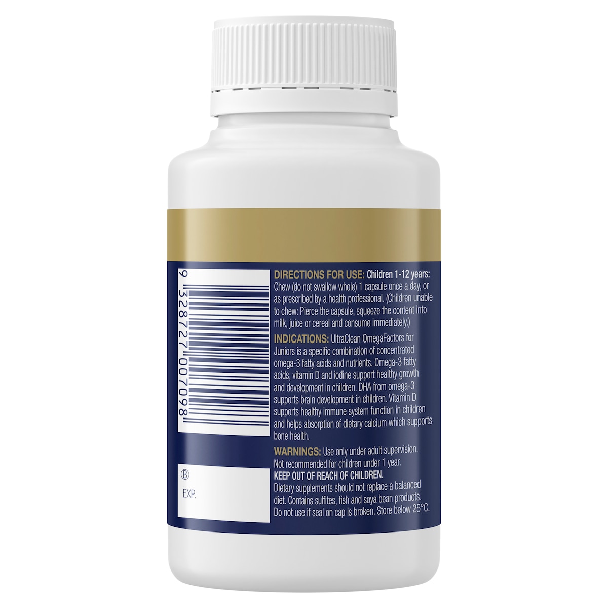 BioCeuticals UltraClean OmegaFactors for Juniors 60 Softgel Capsules