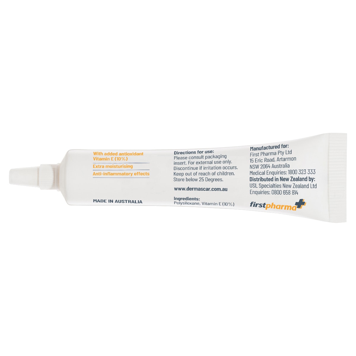 DermaScar Silicone Scar Reduction Gel Plus E 15g