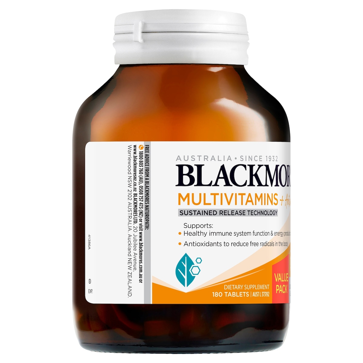 Blackmores Sustained Release Multi + Antioxidants 180 Tablets