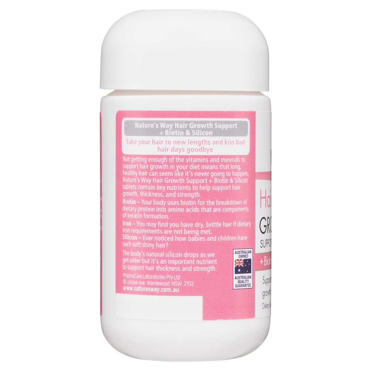 Natures Way Hair Growth Support + Biotin & Silicon 30 Tablets