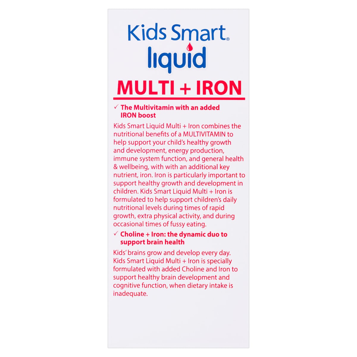 Natures Way Kids Smart Liquid Multi + Iron 200ml