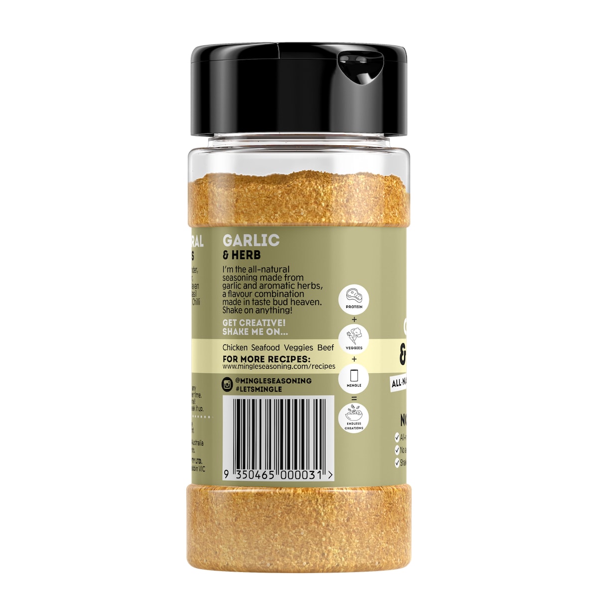 Mingle Seasoning Garlic & Herb 130g