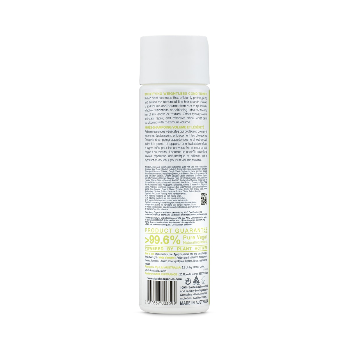 Abache Organics Fine Elements Conditioner 225ml