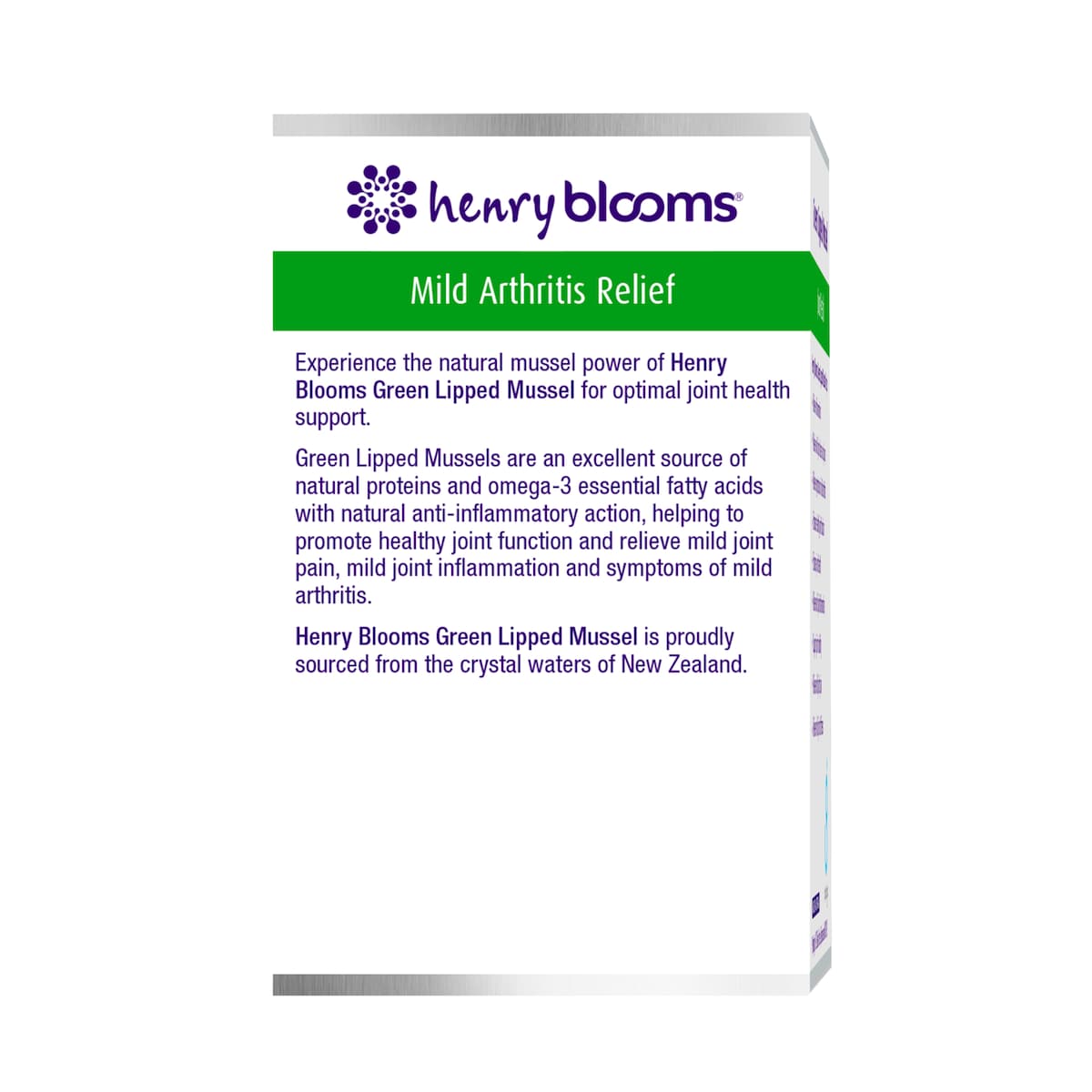 Henry Blooms Green Lipped Mussel 60 Capsules