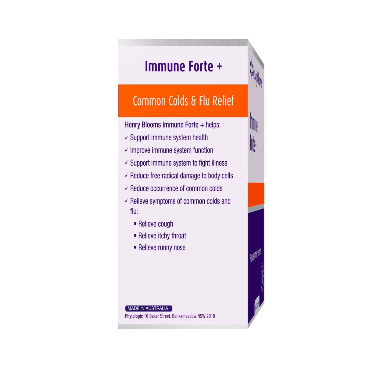 Henry Blooms Immune Forte + 60 Vege Capsules