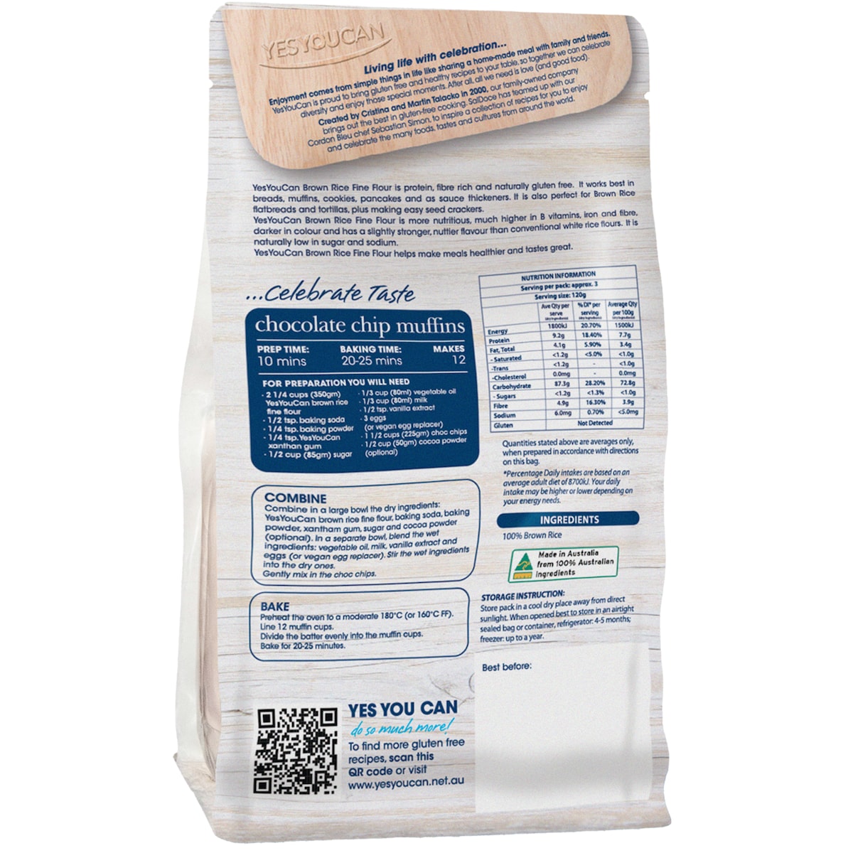 Yesyoucan Brown Rice Fine Flour 350G