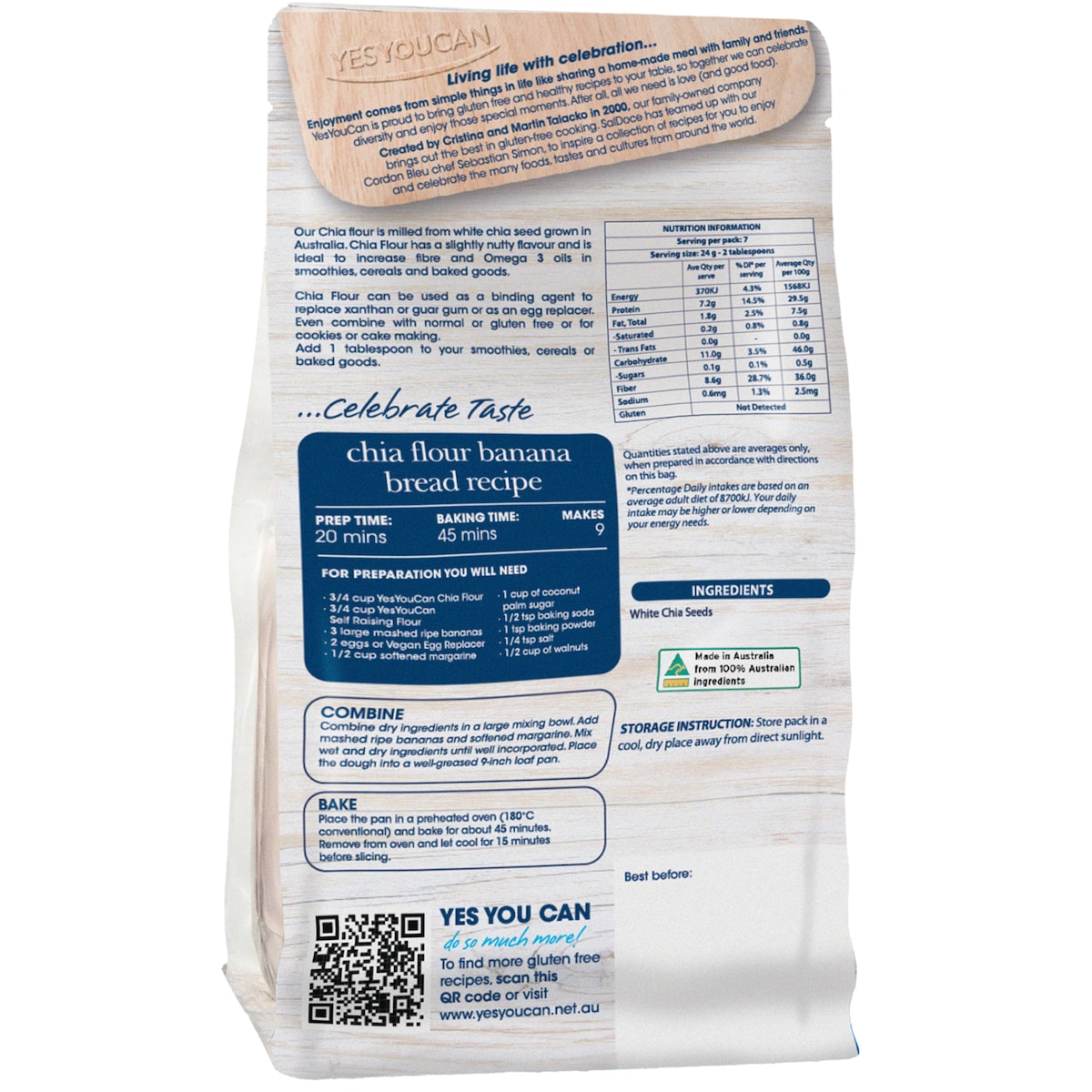 Yesyoucan Chia Flour 180G