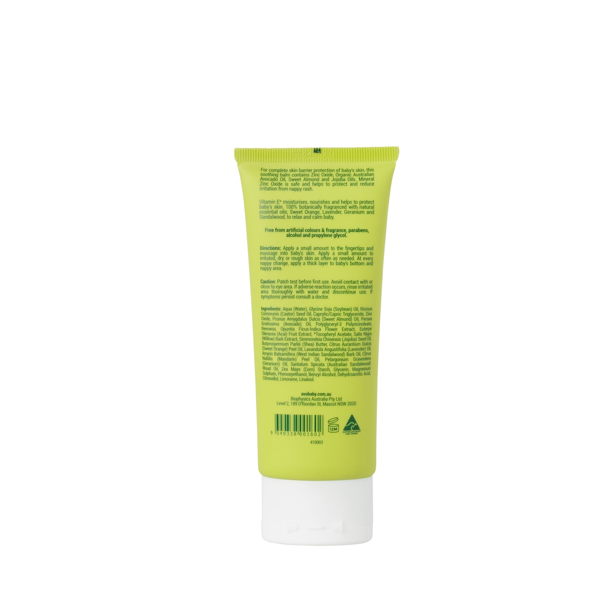 Avo Baby Soothing Barrier Balm 100g