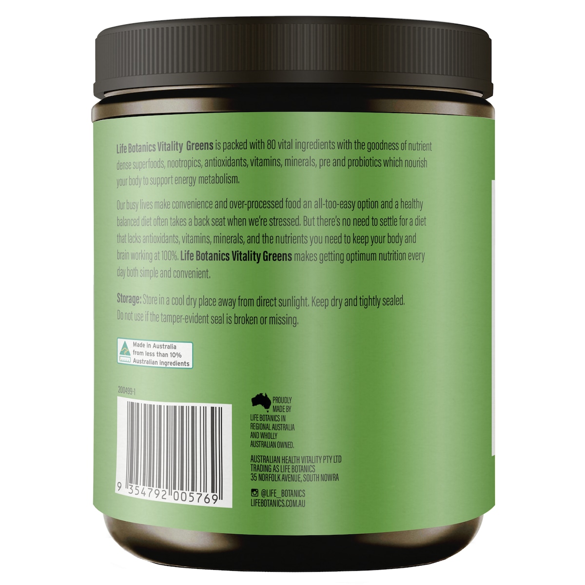 Life Botanics Vitality Greens 450g