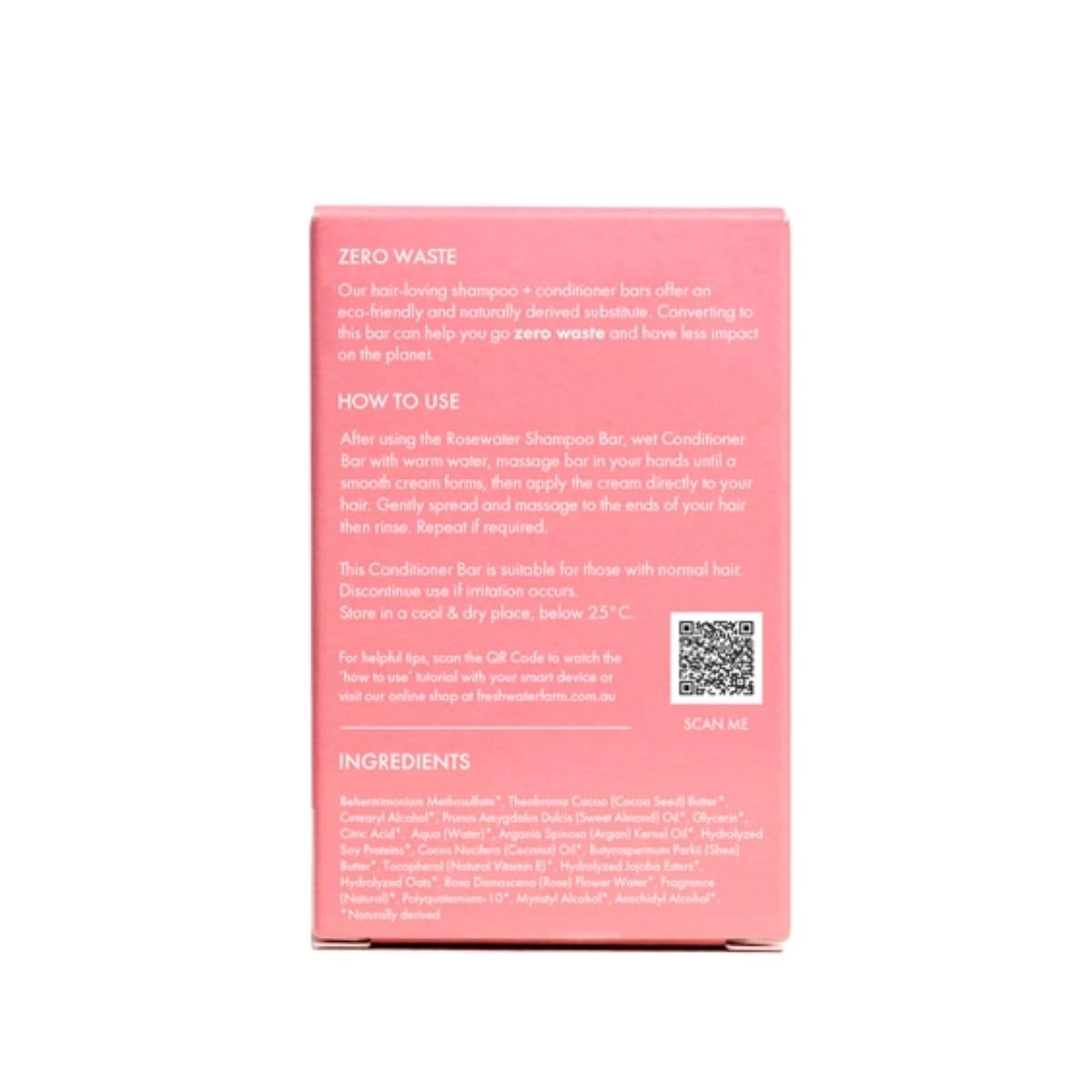 Freshwater Farm Rosewater Conditioner Bar 70g