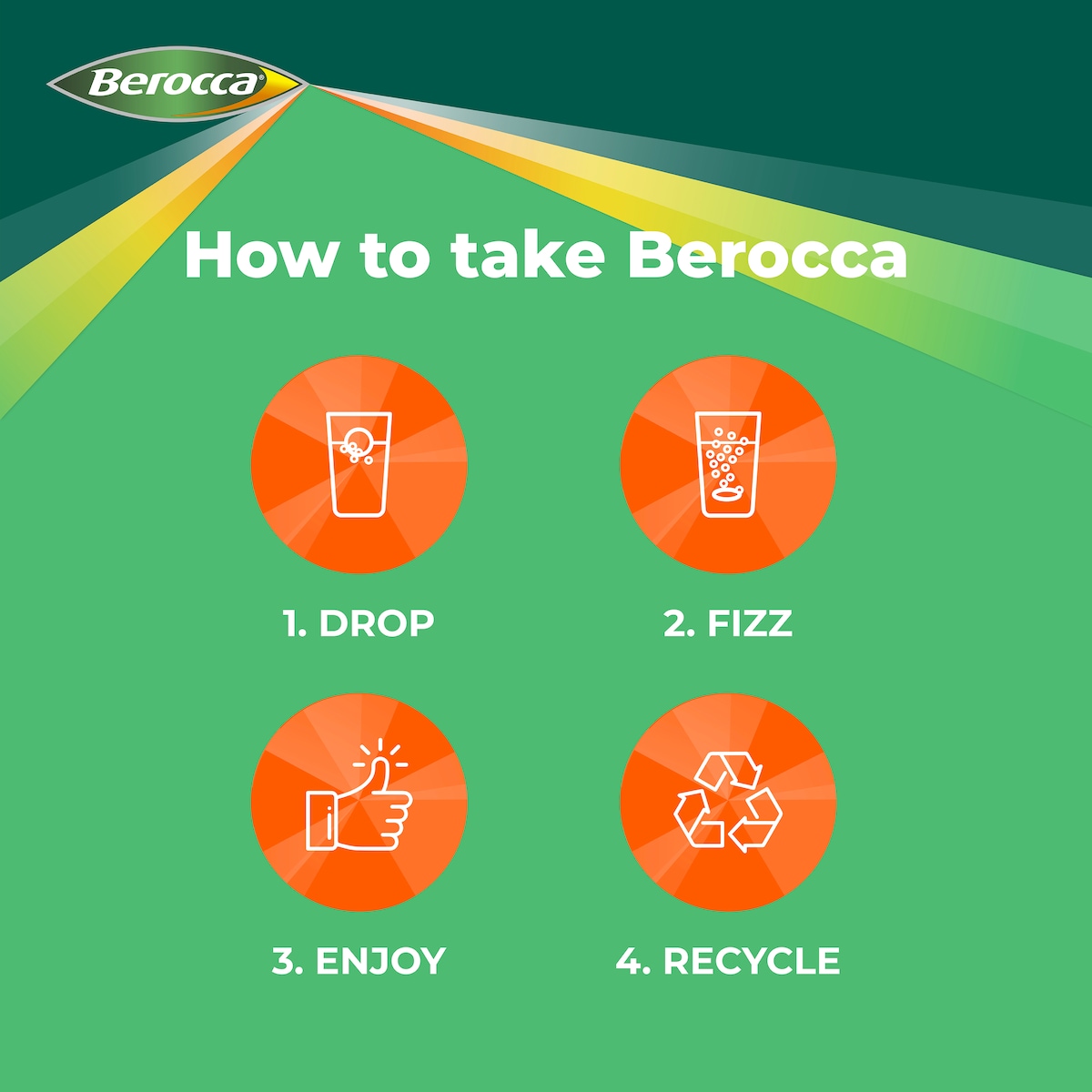 Berocca Energy Orange Effervescent Tablets 45 Pack