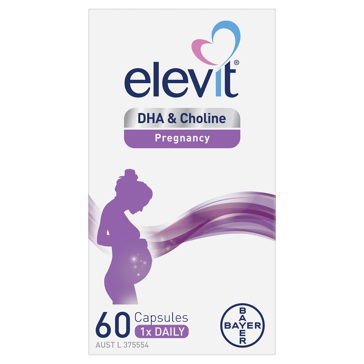 Elevit DHA + Choline for Pregnancy 60 Capsules