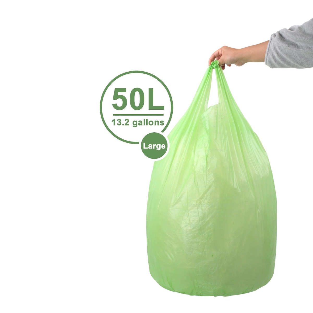 White Magic Eco Basics Bio Garbage Bags Large 50L X 10 Bags