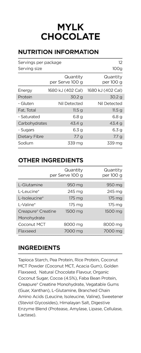 Pranaon Natural Mass Mylk Chocolate 1.2Kg