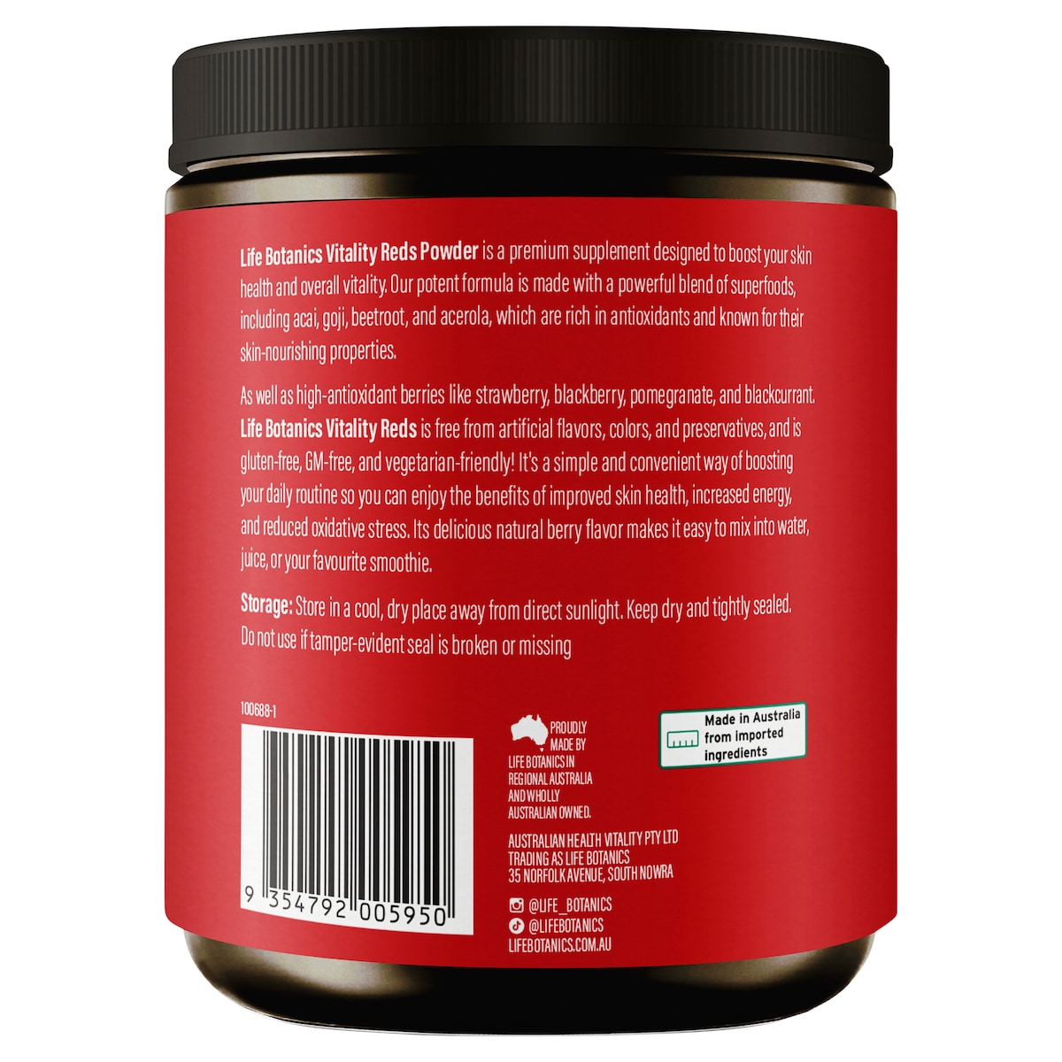 Life Botanics Vitality Reds 450g