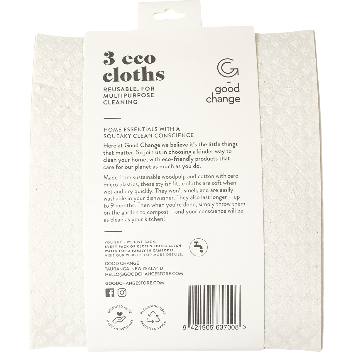 Good Change Store Eco Cloth Medium 3 Pack