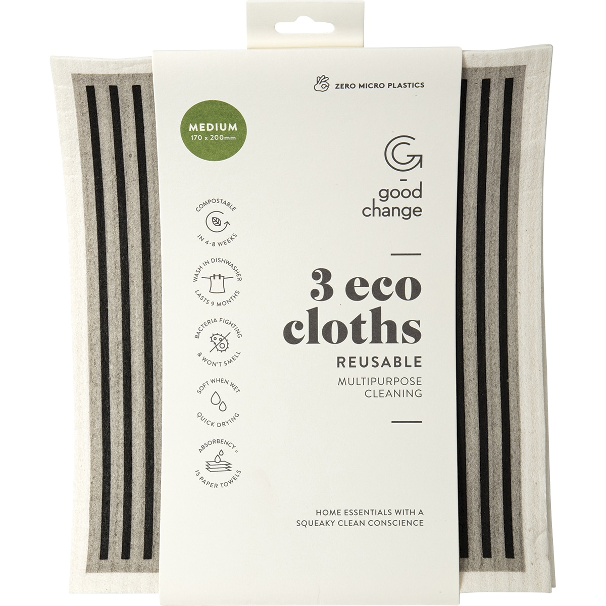 Good Change Store Eco Cloth Medium 3 Pack