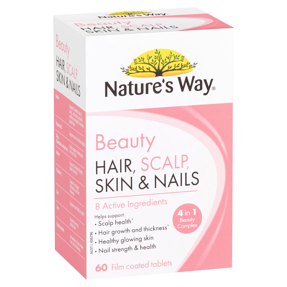 Natures Way Beauty Hair Scalp Skin & Nails 60 Tablets