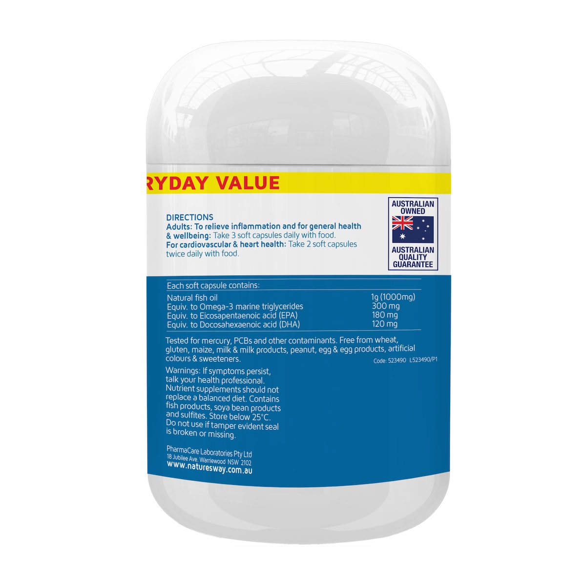 Natures Way Odourless Fish Oil 1000Mg 80 Capsules